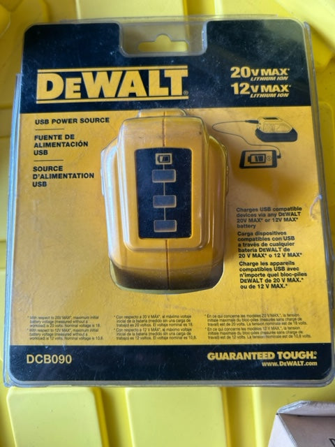 DeWalt 12V/20V Max USB Power Source