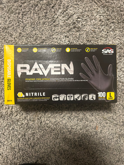 Raven nitrile Gloves