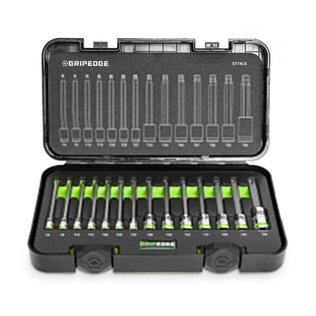 LONG STAR DRIVER SET - 14-PC - 1/4, 3/8 & 1/2"