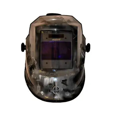 Jackson Safety Jackson Safety - Welding Helmet - Auto Darkening - Nylon - 3.94" x 2.36" Viewing Area - Shade 10 Fixed ADF 1/1/1/1 - 370 Speed Dial Headgear - 6 Feet Under Graphics