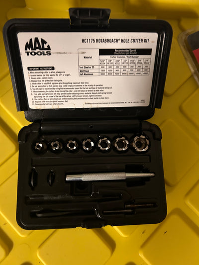 Mac hole cutter kit