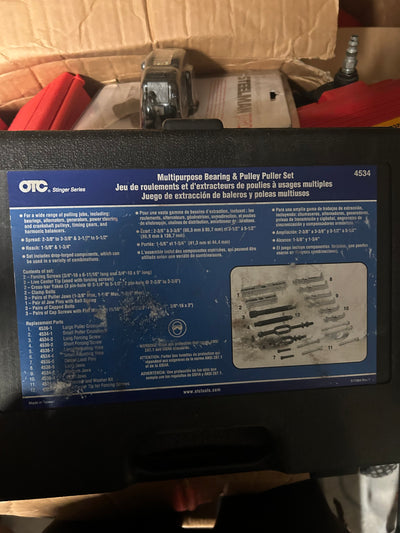 Otc bearing and puller set