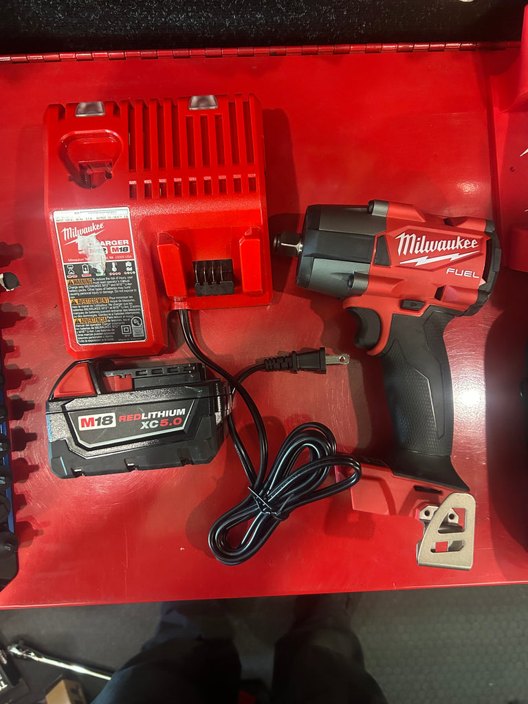 1/2 mid Milwaukee deal with 5.0 battery and charger