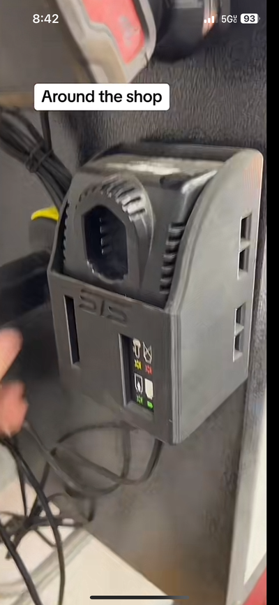 Snapon magnetic charger holder