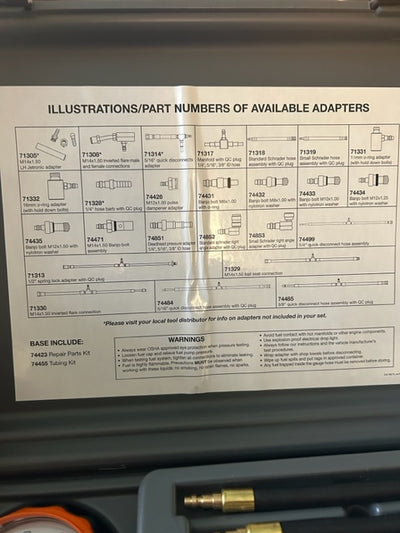 Master Global Fuel Injection Test Kit