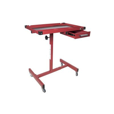 K Tool International Work Table 30 Inch Adjustable (Matte Red)
