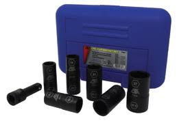 CTA Tools 7307 7 Pc. Flip Socket Set - Removal of Inflated, Warped and Mangled Chrome-Cap Style Lug Nuts