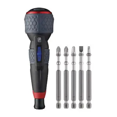 Vessel Tools BALL GRIP Rechargeable Screwdriver 3 adjustable speed with 5PC. Bit Set