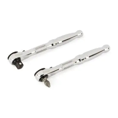 Titan 2 pc. 1/4 in. Drive Micro Ratchet and Ratcheting Bit Driver Set