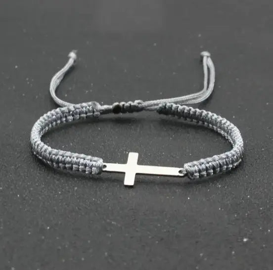 Rope Cross Bracelet