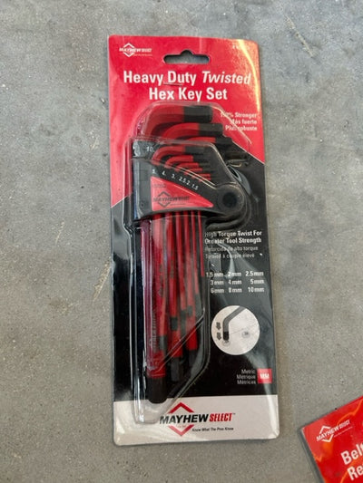 Mayhew Heavy Duty Twisted Hex Key Set