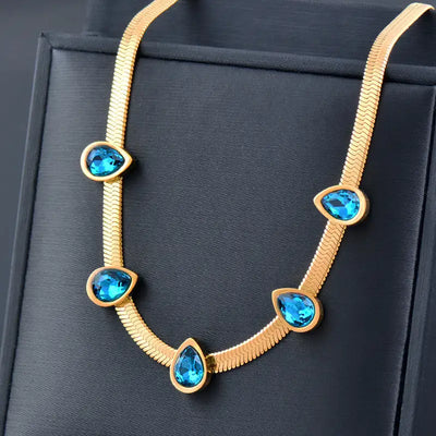 Azure necklace